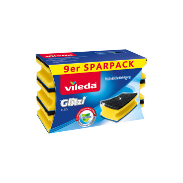 Vileda Glitzi Plus Topfreiniger 9er Multipack mit Antibac 1 Vorteilspack = 9 Stück - Bild-Darstellung des Produktes 1