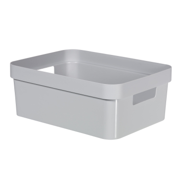 Curver INFINITY RECYCLING Box 11 L 1 Karton = 6 Boxen, Farbe: hellgrau - Bild-Darstellung des Produktes 1