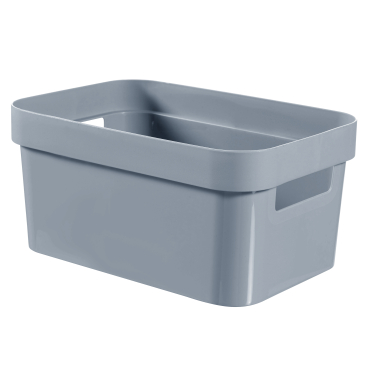 Curver INFINITY RECYCLING Box 4,5 L 1 Karton = 5 Boxen, Farbe: hellblau - Bild-Darstellung des Produktes 1