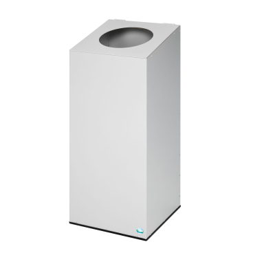 VAR Wertstoffsammelgerät WSG 38, mit Klemmring, 100 Liter Gerätefarbe Kopfteil/Aufsatz: lichtgrau (RAL 7035), Restmüll - Bild-Darstellung des Produktes 1