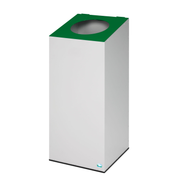 VAR Wertstoffsammelgerät WSG 38, mit Klemmring, 100 Liter Gerätefarbe Kopfteil/Aufsatz: smaragdgrün (RAL 6001), Restmüll - Bild-Darstellung des Produktes 1