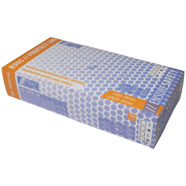 NITRAS PROTECT 300 Nitril Einmalhandschuhe, lila 1 Karton = 10 Packungen = 1000 Stück, Größe L - Bild-Darstellung des Produktes 1
