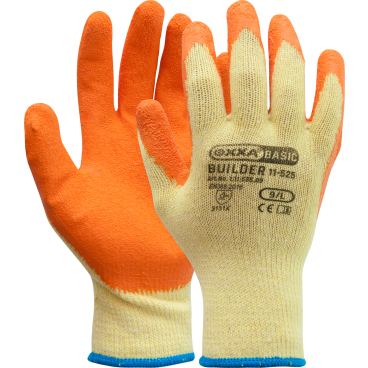 OXXA® Basic Builder 11-525 Arbeitshandschuhe, orange/gelb 1 Packung = 12 Paar, Größe 8 - Bild-Darstellung des Produktes 1