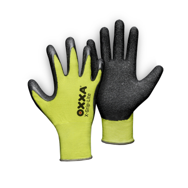 OXXA® Premium X-Grip-Lite 51-025 Arbeitshandschuhe, schwarz/gelb 1 Packung = 12 Paar, Größe 11 - Bild-Darstellung des Produktes 1