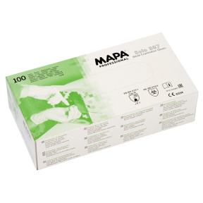 MAI MED Grip PF Guanti Monouso In Nitrile, Taglia S, AQL 1.5, Confezione Da 100 Pezzi, Uso Professionale E Domestico