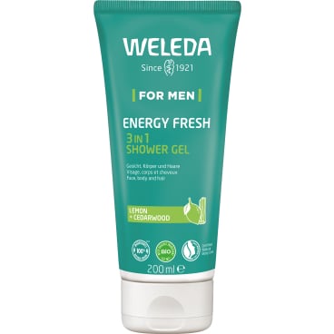 Weleda For Men 3in1 Shower Gel Energy Fresh Duschgel 200 ml - Tube - Bild-Darstellung des Produktes 1