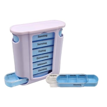 EDLICH & HABEL Wochendispenser, Tablettenbox für 7 Tage 1 Tablettenbox für 7-Tage à 4 Fächer - Bild-Darstellung des Produktes 1