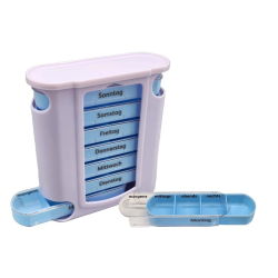 EDLICH & HABEL Wochendispenser, Tablettenbox für 7 Tage 1 Tablettenbox ...