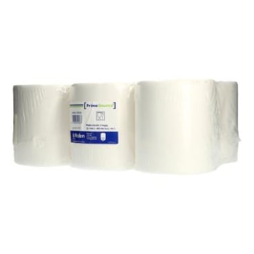 PrimeSource Putztuchrolle, 2-lagig, weiß, Recyling Tissue 1 Karton = 6 Rollen, 22 cm x 34 cm x 136 m, 400 Abrisse - Bild-Darstellung des Produktes 1