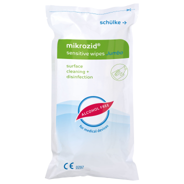 Schülke mikrozid® sensitive wipes Desinfektionstücher 1 Nachfüllbeutel = 200 Tücher, Jumbo - Bild-Darstellung des Produktes 1