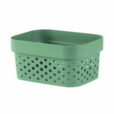 Curver INFINITY RECYCLING Box mit Lochmuster 1,4 L 1 Box, Farbe: kiefergrün - Bild-Darstellung des Produktes 1