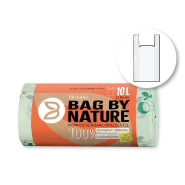 Bio-Müllbeutel mit Griff 1 Rolle = 25 Stück, 10 Liter - Bild-Darstellung des Produktes 1