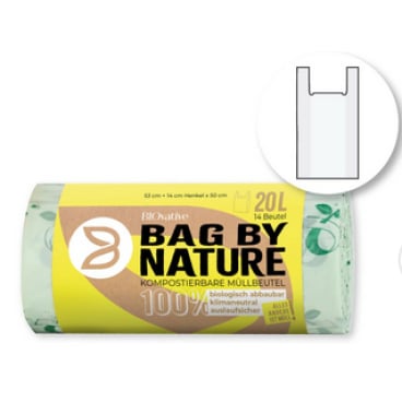 Bio-Müllbeutel mit Griff 1 Rolle = 14 Stück, 20 Liter - Bild-Darstellung des Produktes 1
