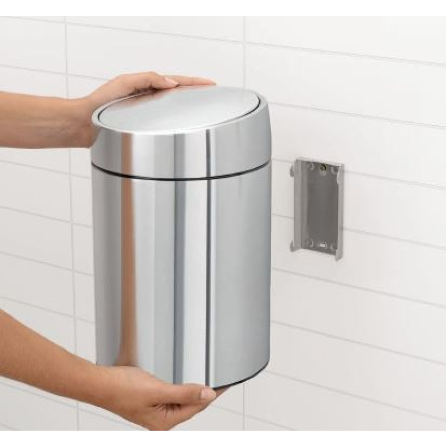 Brabantia Slide Bin Abfalleimer, 5 Liter, Farbe: Brilliant ...
