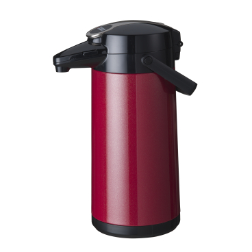 Bonamat Isokanne Airpot Furento, 2,2 Liter Farbe: rot metallic, Edelstahlinnenzylinder, Metallmantel - Bild-Darstellung des Produktes 1