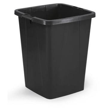 DURABLE Wertstofftonne DURABIN ECO 90, quadratisch 90 Liter, Farbe: schwarz - Bild-Darstellung des Produktes 1