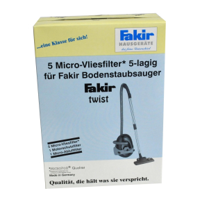 Vhbw Staubbeutel Für Fakir 2410805 – 5 Mikrovlies-Beutel, 29x17,9 Cm, Weiß, Saugstark & Allergikerfreundlich