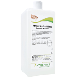Antiseptica Dr. Hans-Joachim Molitor GmbH Antiseptica Waschlotion Liquid Soap, Reinigungslotion für alle Bereiche mit häufiger Haut- und Händereinigung, 1 Liter - Flasche