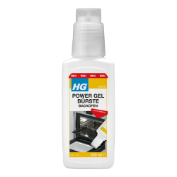 HG International B.V. HG Power Gel Bürste Backofen, Effektiver Ofenreiniger mit Bürste, 250 ml - Flasche 483025105