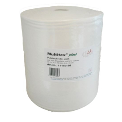 ZVG Zellstoff-Vertriebs-GmbH & Co. KG Multitex® plant Putztuchrolle, weiß, 38 x 30 cm, Weiche Putztücher zum Reinigen, Pflegen und Polieren, 1 Rolle à 475 Abrisse 11150-50