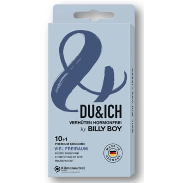 BILLY BOY Kondome DU & ICH, Verhüten hormonfrei 1 Packung = 11 Kondome - Bild-Darstellung des Produktes 1