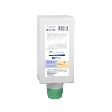 Physioderm® Dualin Creme Mineralölfrei 1000ml - Faltflasche (1 Karton = 6 Flaschen) - Bild-Darstellung des Produktes 1