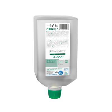 Physioderm® Ecosan Flüssigreiniger 2 Liter - Faltflasche (1 Karton = 6 Flaschen) - Bild-Darstellung des Produktes 1
