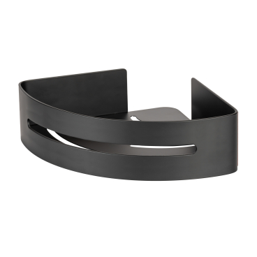 WENKO Turbo-Loc® Eckablage Bivio Black matt, aus Aluminium 1 Stück - Bild-Darstellung des Produktes 1
