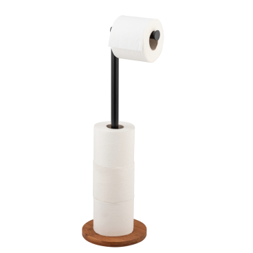 WENKO 2-in-1 Stand Toilettenpapierhalter Serro, Bambus 1 Stück - Bild-Darstellung des Produktes 1