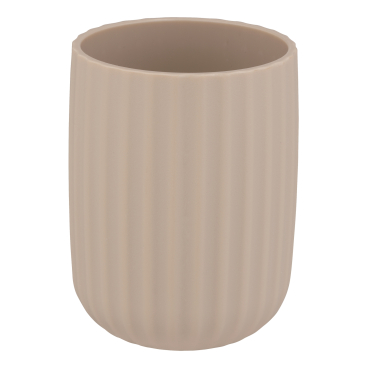 WENKO Zahnputzbecher Agropoli Beige, aus hochwertigem Kunststoff 1 Stück - Bild-Darstellung des Produktes 1