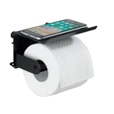 WENKO Toilettenpapierhalter mit Ablage Classic Plus, Rostschutz 1 Stück - Bild-Darstellung des Produktes 1