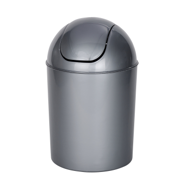 WENKO Schwingdeckeleimer Economic Grau, 6 ltr. 1 Stück - Bild-Darstellung des Produktes 1