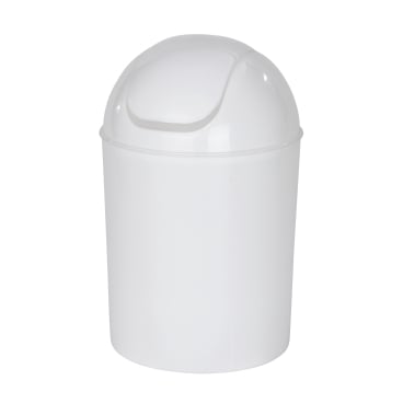 WENKO Schwingdeckeleimer Economic Weiß, 6 ltr. 1 Stück - Bild-Darstellung des Produktes 1