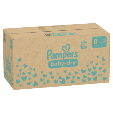 Pampers Baby Dry 8 Extra Large Windeln, 17+ kg 1 Monatsbox = 120 Windeln - Bild-Darstellung des Produktes 1