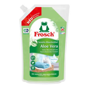 Frosch Sensitiv-Waschmittel Aloe Vera, hypoallergen und schonend 1,44 Liter - Beutel, wiederverschließbar - Bild-Darstellung des Produktes 1
