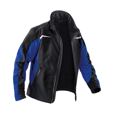 Kübler® Softshelljacke 1241, mit Reflex WEATHER, schwarz/blau 1 Stück, Größe: 3XL - Bild-Darstellung des Produktes 1