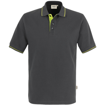 HAKRO® Contrast Polo-Shirt Casual, anthrazit 1 Stück, Größe: L - Bild-Darstellung des Produktes 1