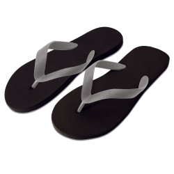 Franz Mensch GmbH Hygostar® Herren Flip Flops, wasserdichte EVA-Sohle, schwarz, Klassischer Zehensteg für den nötigen Halt und ein komfortables Tragen, 1 Karton = 50 Packungen à 1 Paar, Größe: 41-46 55591