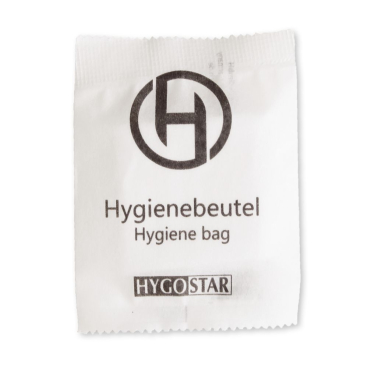 Hygostar® Hygienebeutel, im Verkaufs-Tray, reißfestes LDPE 1 Karton = 10 Packungen à 100 Stück - Bild-Darstellung des Produktes 1