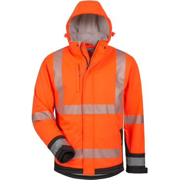 elysee® Warnschutz Winter-Softshell-Jacke LUKAS, orange 1 Stück, Größe: 4XL - Bild-Darstellung des Produktes 1