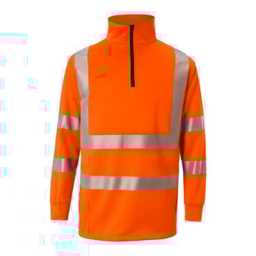 Kübler® Warnschutz Zip-Sweatshirt REFLECTIQ, UV-Schutz 1 Stück, Größe: 3XL - Bild-Darstellung des Produktes 1