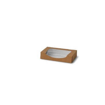 Greenbox Tortenschachtel mit Sichtfenster, braun, 900 ml 1 Karton = 400 Stück - Bild-Darstellung des Produktes 1