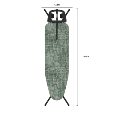 Rörets Exclusive Bügelbrett Schwarz, 75-97x120x38 cm kaufen