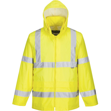 PORTWEST® Warnschutz PVC-Regenjacke H440, gelb 1 Stück, Größe: M - Bild-Darstellung des Produktes 1