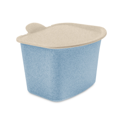 koziol - ideas for friends GmbH Koziol Bio Abfall Behälter BIBO, Kücheneimer zum Sammeln von Bioabfällen, Farbe: nature flower blue 8618716