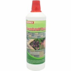 Reinex Chemie GmbH REINEX Grundstoff Essig Steinreiniger, Effektiver Terrassenreiniger zur Unterstützung der Unkrautbeseitigung, 1 Liter - Flasche 1411