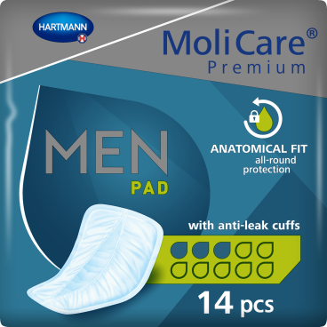 MoliCare® Premium MEN pad Inkontinenzeinlage 3 Tropfen, 1 Packung = 14 Einlagen - Bild-Darstellung des Produktes 1
