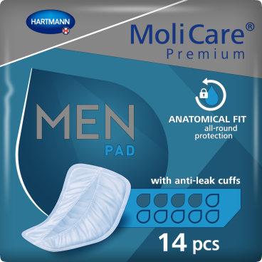 MoliCare® Premium MEN pad Inkontinenzeinlage 4 Tropfen, 1 Packung = 14 Einlagen - Bild-Darstellung des Produktes 1