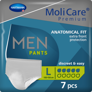 MoliCare® Premium Men Pants Inkontinenzhosen 5 Tropfen 1 Beutel = 7 Stück, Größe L - Bild-Darstellung des Produktes 1