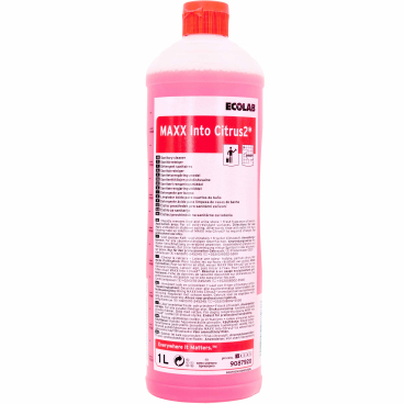 ECOLAB MAXX Into Citrus 2 Hochleistungs-Sanitärreinger 1 Liter - Flasche - Bild-Darstellung des Produktes 1